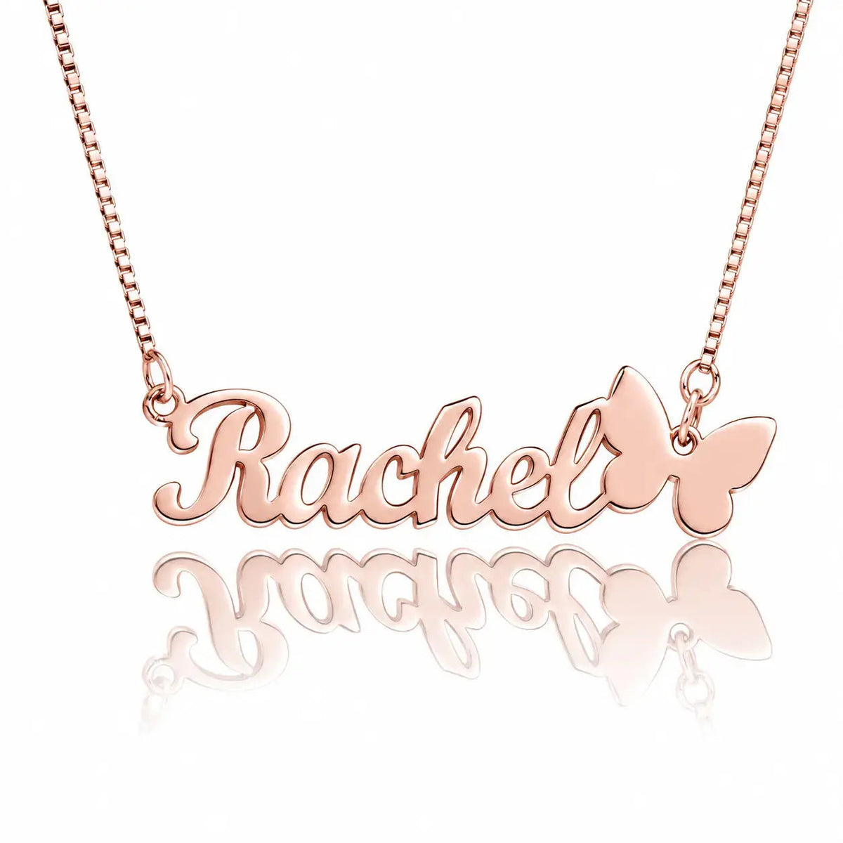 Personalized Butterfly Name Necklace in 925 Sterling Silver 3