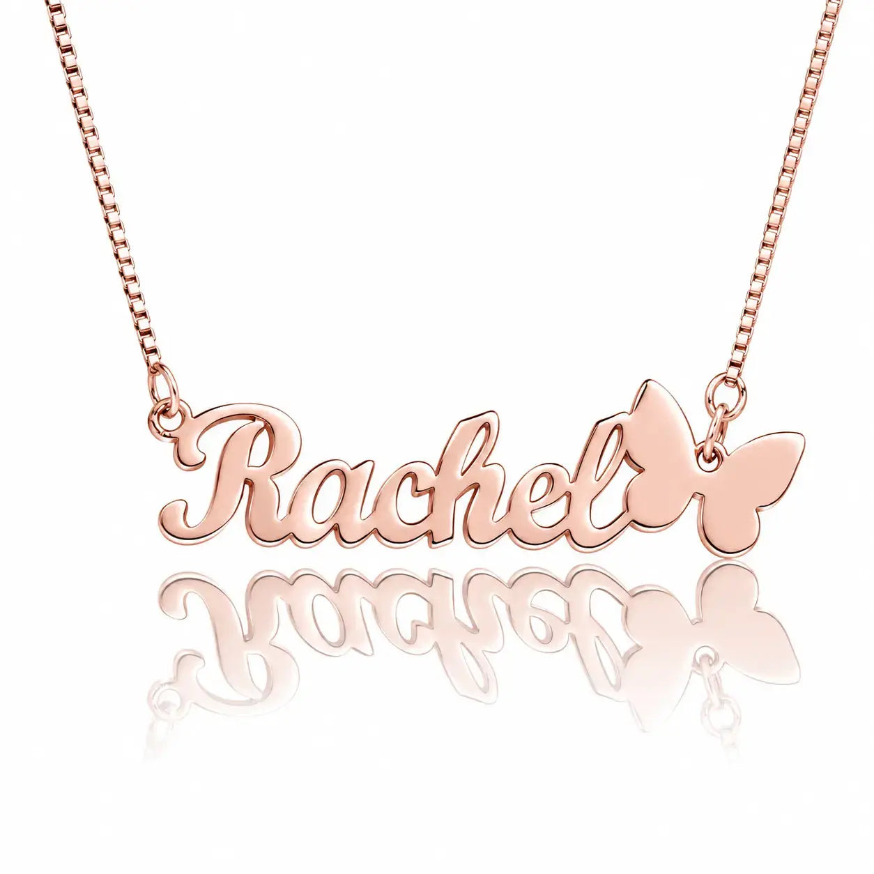 Personalized Butterfly Name Necklace in 925 Sterling Silver 3