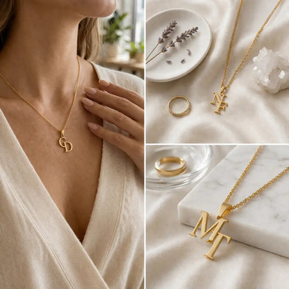 Personalized Intertwined Initials Necklace in 925 Sterling Silver 3