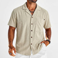 Philip | Linen Short Sleeve Resort Shirt 0