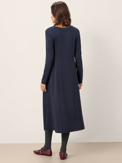 Pleated Waist Midi Dress BEATRICE 2