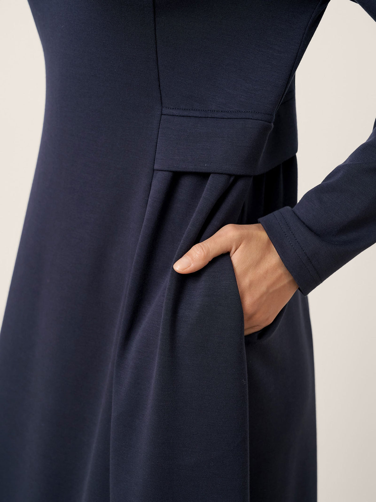Pleated Waist Midi Dress BEATRICE 5