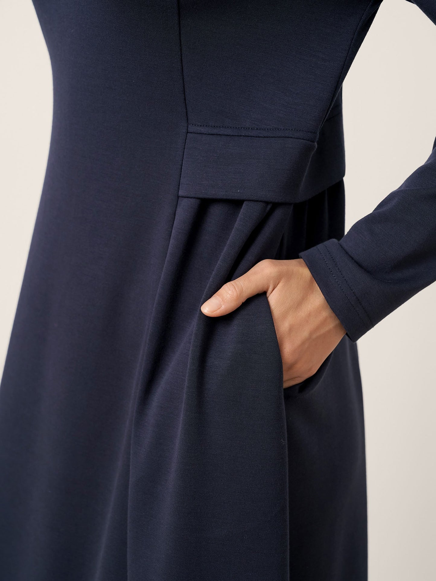 Pleated Waist Midi Dress BEATRICE 5