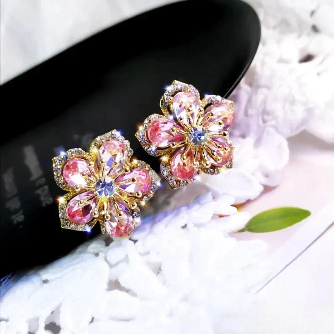 Radiant Silver Earrings Featuring Zirconia 1