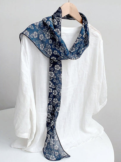 Ramie Vintage Print Handkerchief 1