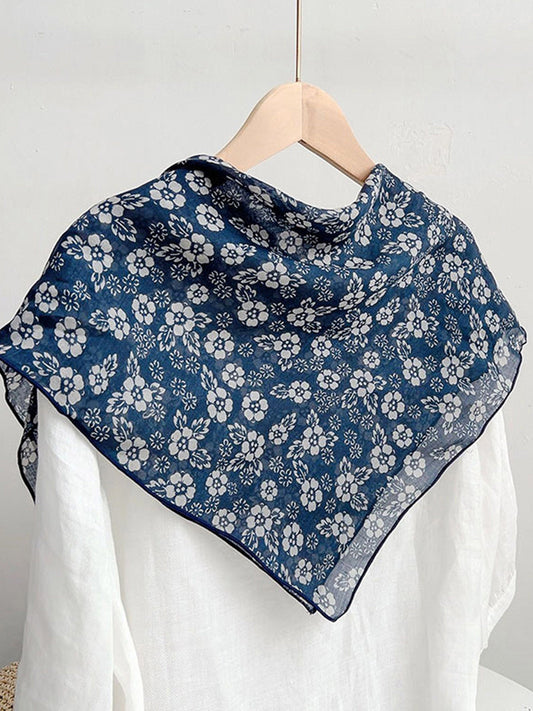 Ramie Vintage Print Handkerchief 2