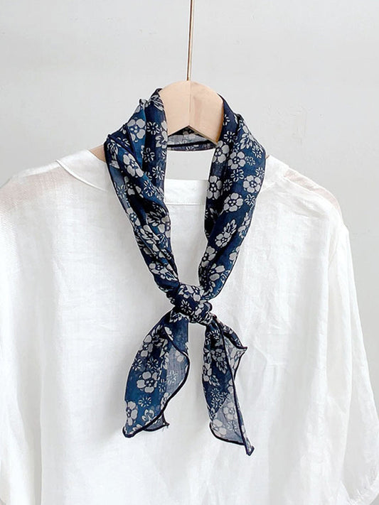 Ramie Vintage Print Handkerchief 3
