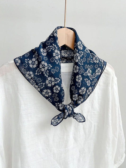 Ramie Vintage Print Handkerchief 4