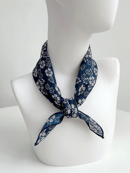 Ramie Vintage Print Handkerchief 6