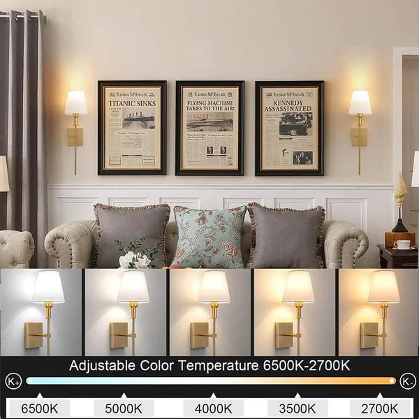Rechargeable Wireless Wall Light Set (2 Pack) - Battery-Powered Indoor & Outdoor Lighting for Home, Patio, and Garden 0