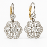 Retro Crystal Mandala Earrings 0