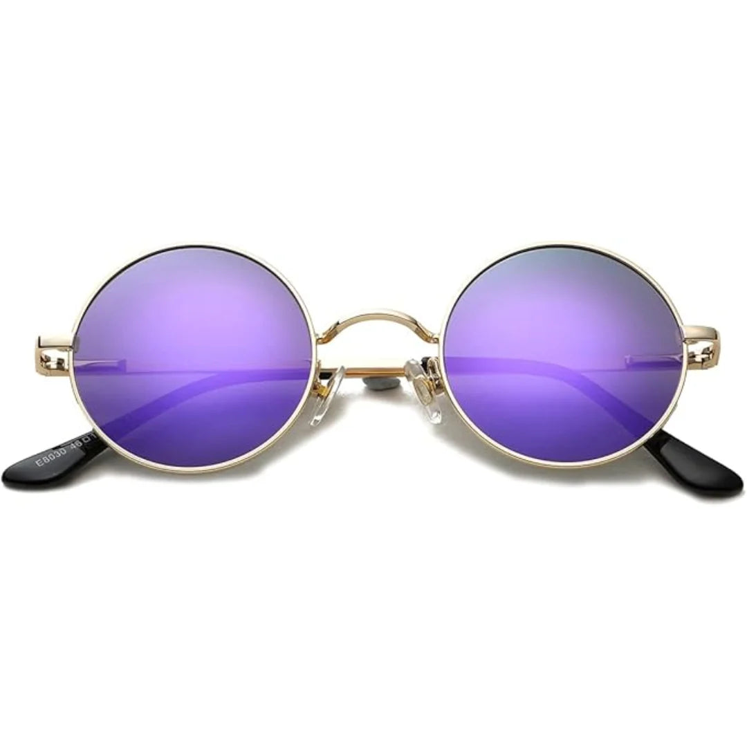 Retro Round Polarized Sunglasses - Lenno 2
