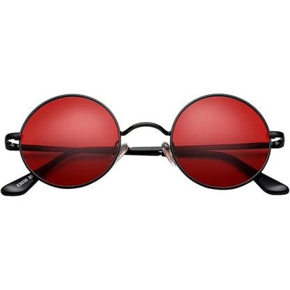 Retro Round Polarized Sunglasses - Lenno 4