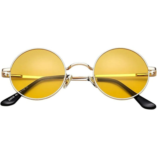 Retro Round Polarized Sunglasses - Lenno 5