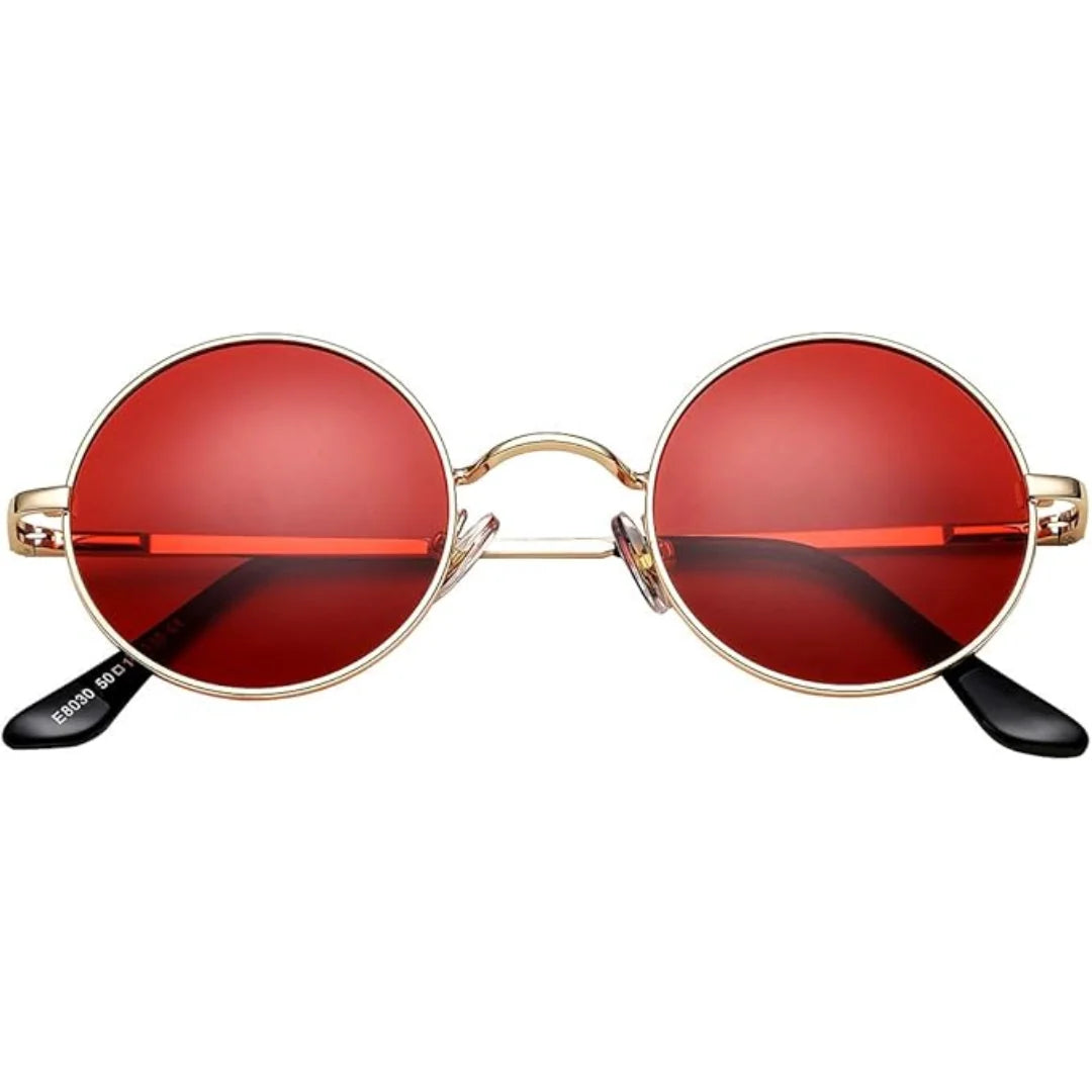 Retro Round Polarized Sunglasses - Lenno 6