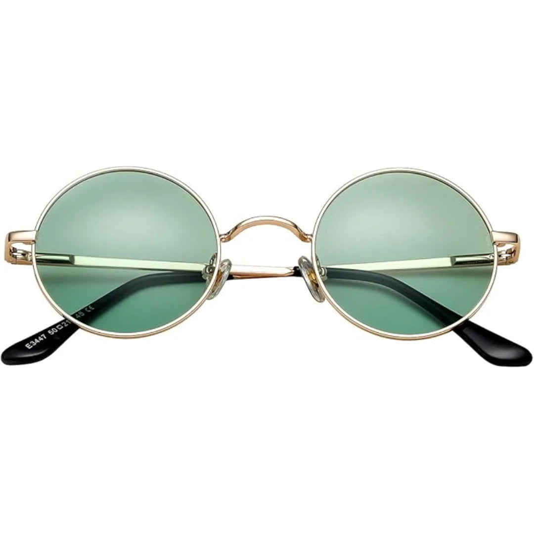 Retro Round Polarized Sunglasses - Lenno 7