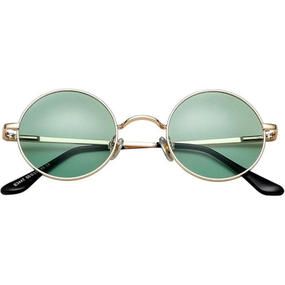 Retro Round Polarized Sunglasses - Lenno 7