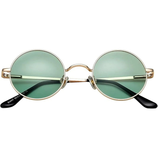 Retro Round Polarized Sunglasses - Lenno 7