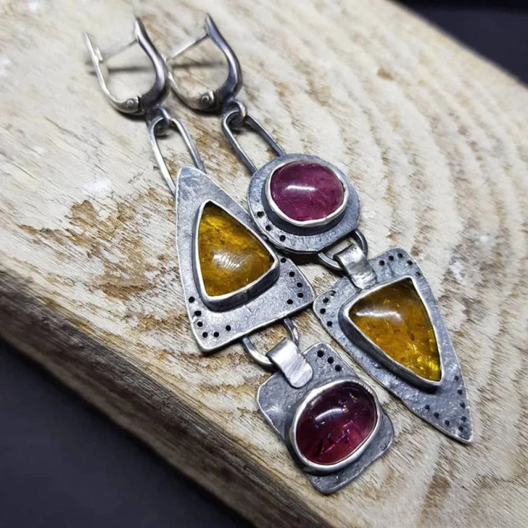 Retro Triangular Earrings 0