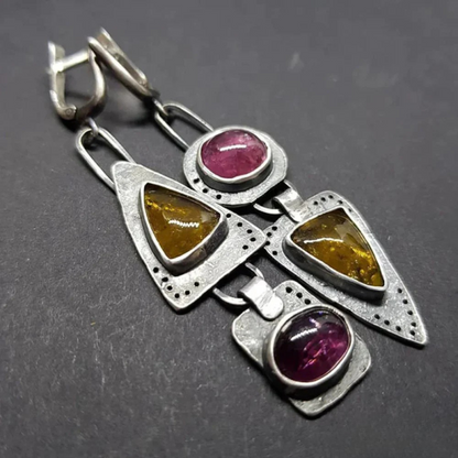 Retro Triangular Earrings 1