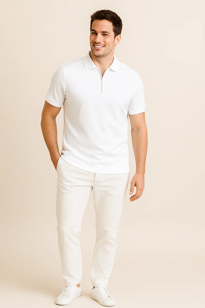 Robert Zip Polo Shirt – Slim Fit 1
