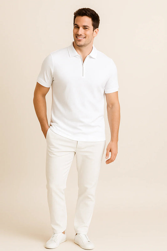 Robert Zip Polo Shirt – Slim Fit 1