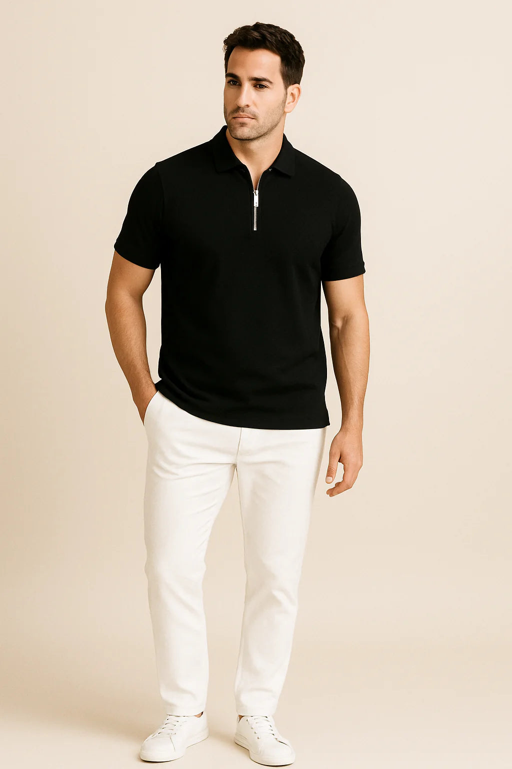 Robert Zip Polo Shirt – Slim Fit 2