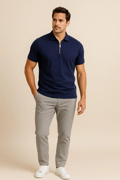 Robert Zip Polo Shirt – Slim Fit 3