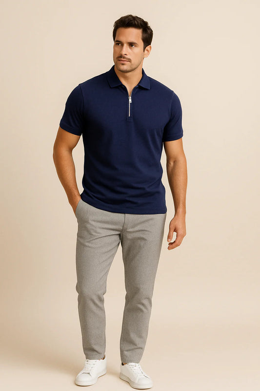 Robert Zip Polo Shirt – Slim Fit 3