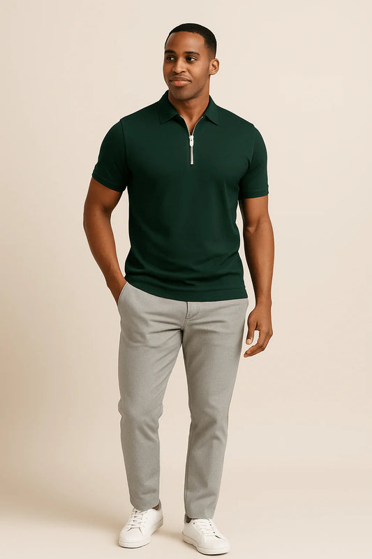 Robert Zip Polo Shirt – Slim Fit 4