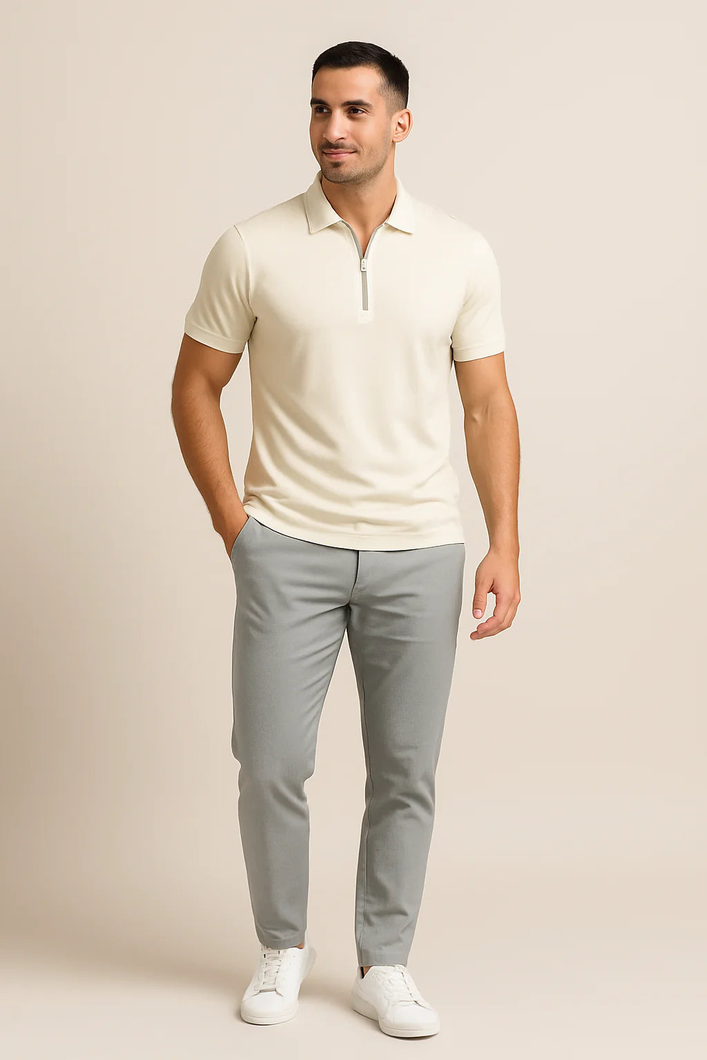 Robert Zip Polo Shirt – Slim Fit 5