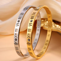 Roman Numeral Titanium Bracelet 0