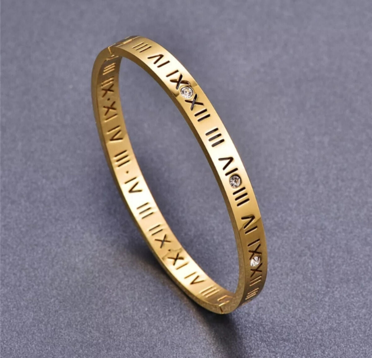 Roman Numeral Titanium Bracelet 3