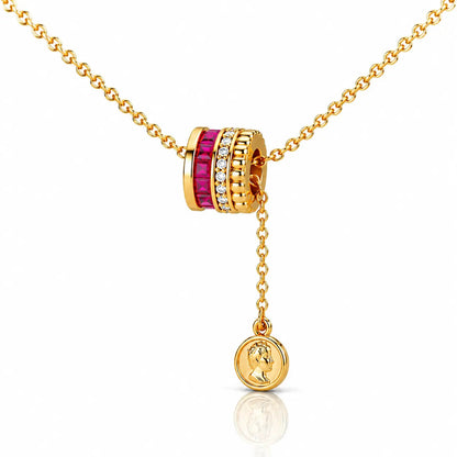 Royal Ruby Stack Set - 14K Gold Plated 3