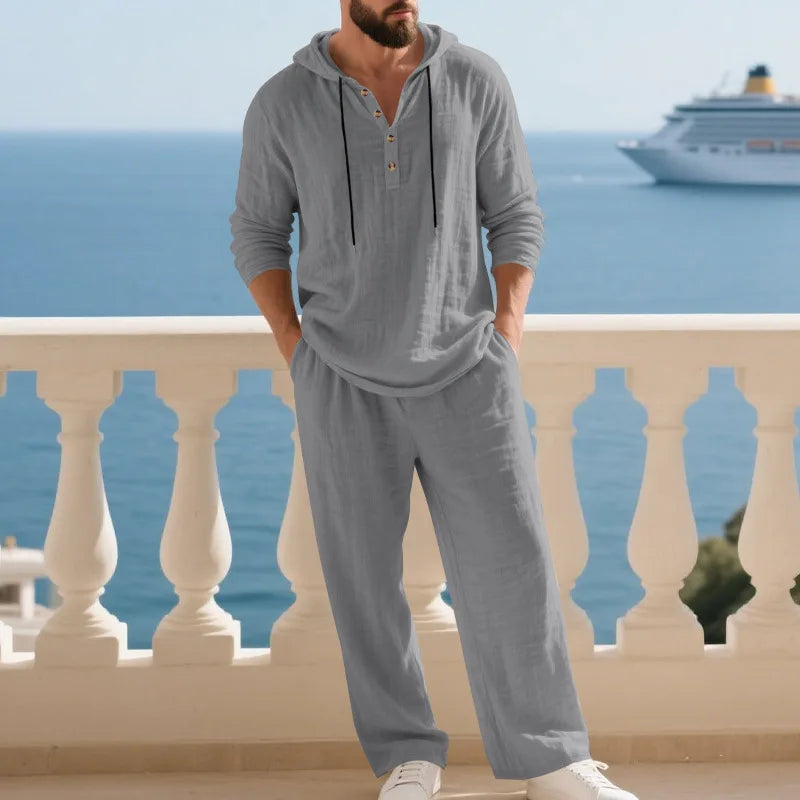 Effortless Linen Travel Suit
