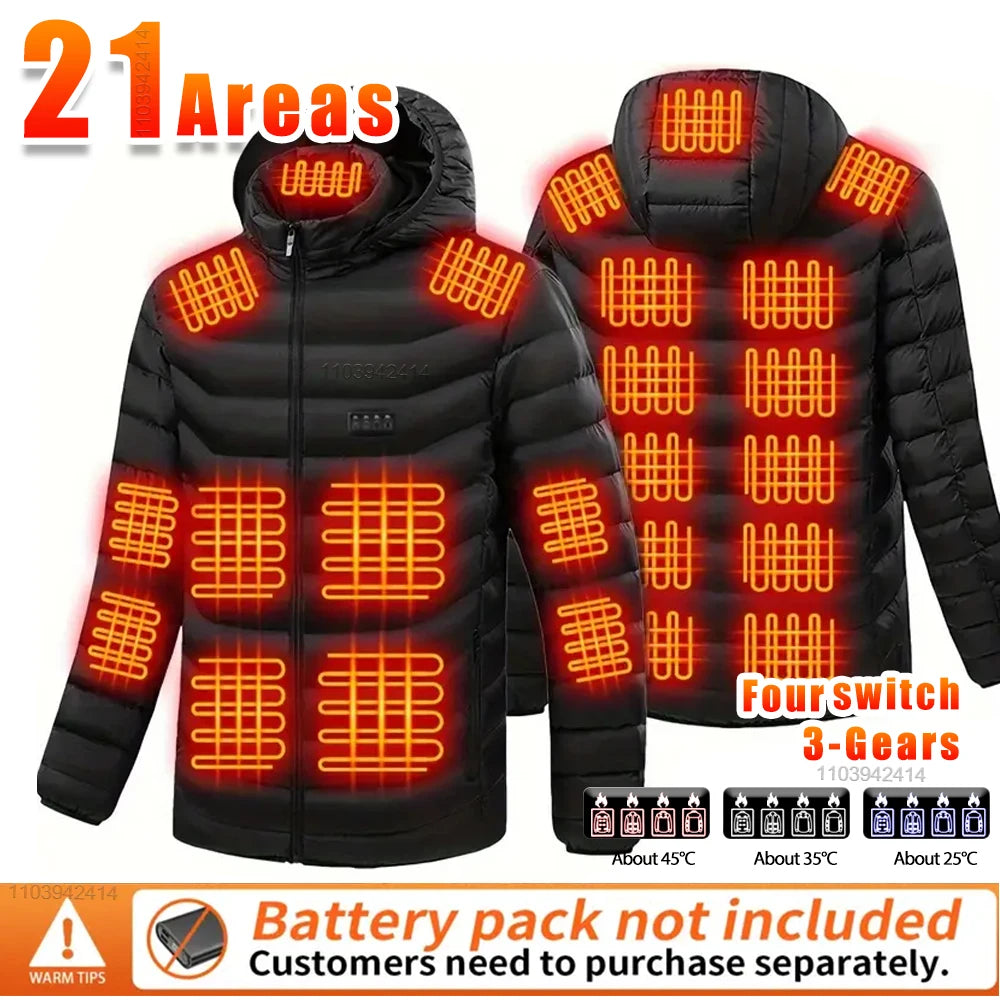 Heated Jacket | USB Heated Jacket with 9-Zone Heating Technology | Water-Resistant Design for Ultimate Warmth 4