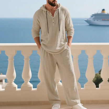 Effortless Linen Travel Suit