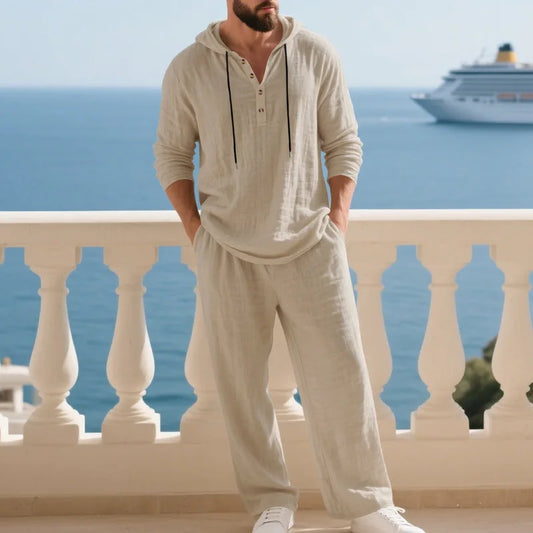 Effortless Linen Travel Suit