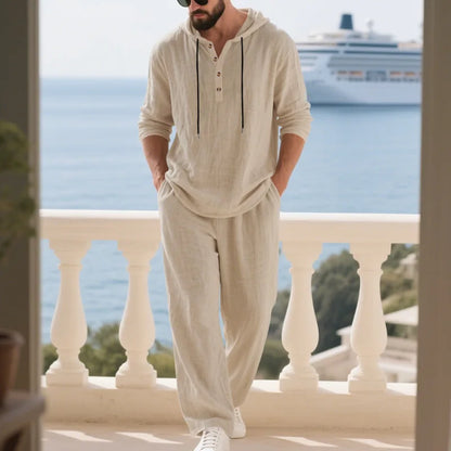 Effortless Linen Travel Suit