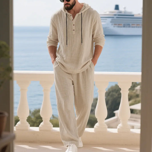 Effortless Linen Travel Suit