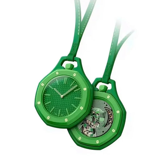 Pocket Watch Octagonal Pop Style Neck Quartz Movement Candy Color Quartz Watch Color Niche Personality Removable 2026 New Hot