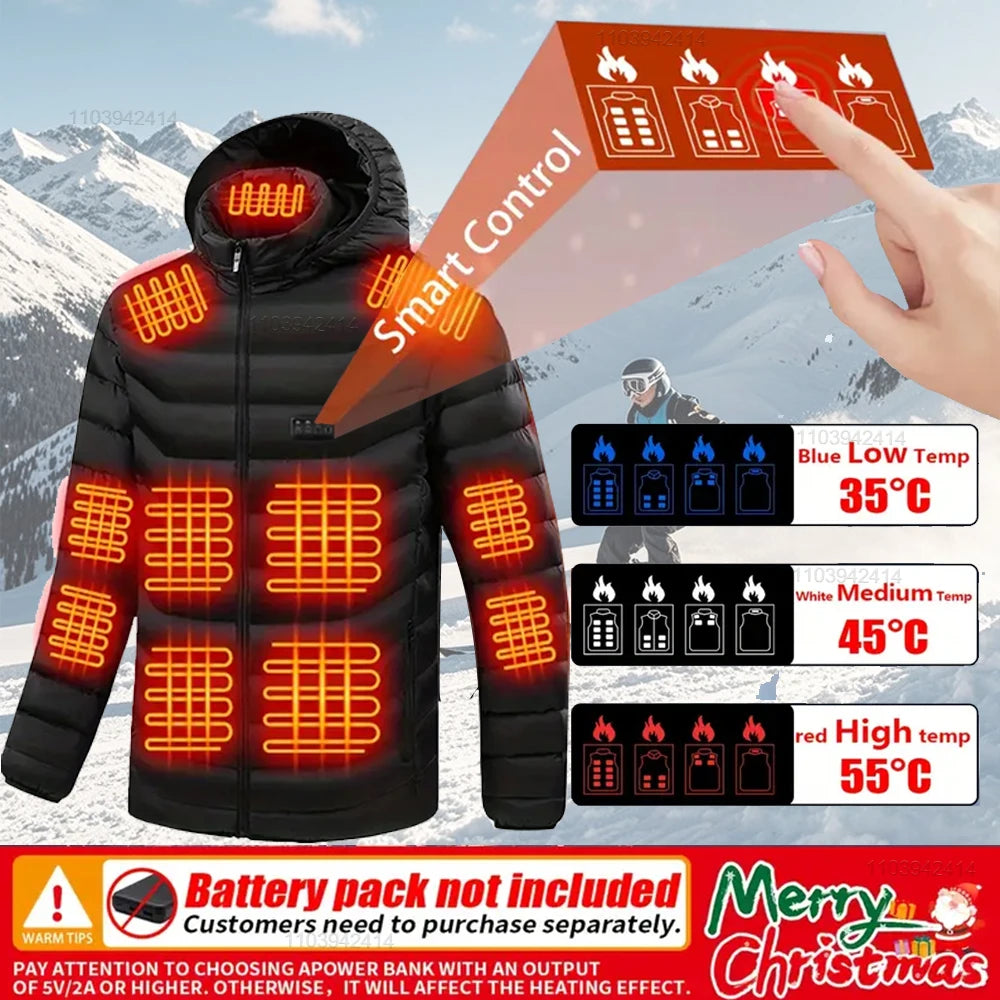 Heated Jacket | USB Heated Jacket with 9-Zone Heating Technology | Water-Resistant Design for Ultimate Warmth 7