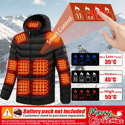 Heated Jacket | USB Heated Jacket with 9-Zone Heating Technology | Water-Resistant Design for Ultimate Warmth 7