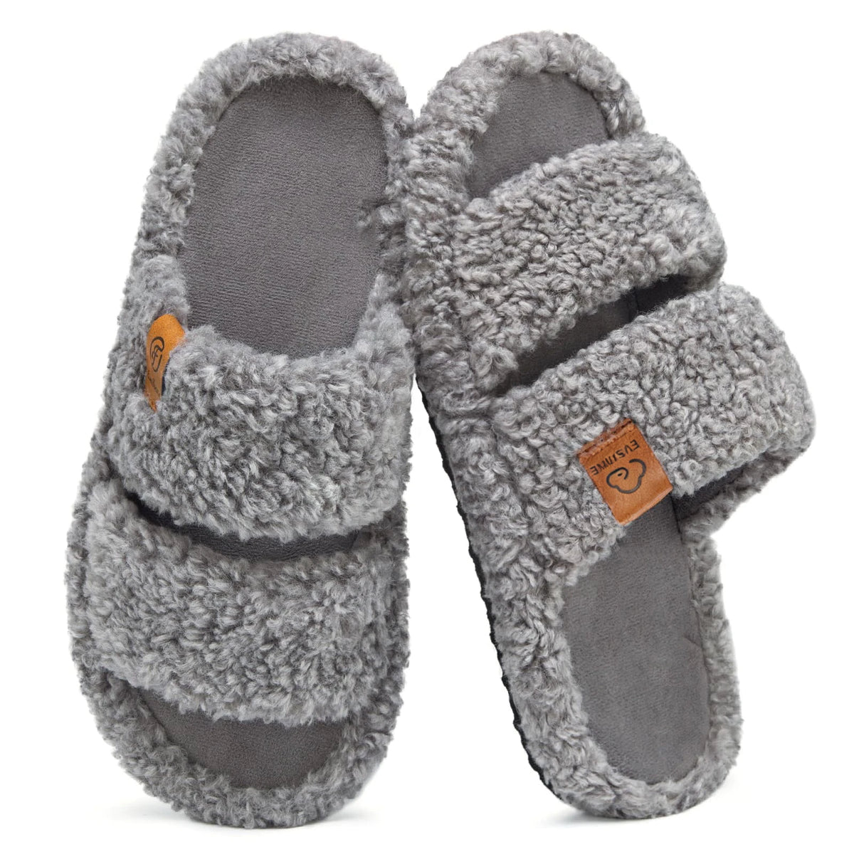 Cozy Chic Open-Toe House Slippers