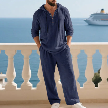Effortless Linen Travel Suit