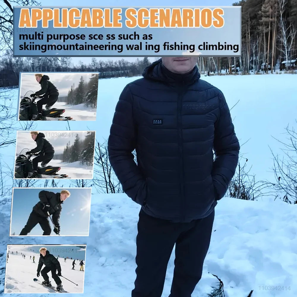 Heated Jacket | USB Heated Jacket with 9-Zone Heating Technology | Water-Resistant Design for Ultimate Warmth 8