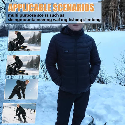 Heated Jacket | USB Heated Jacket with 9-Zone Heating Technology | Water-Resistant Design for Ultimate Warmth 8