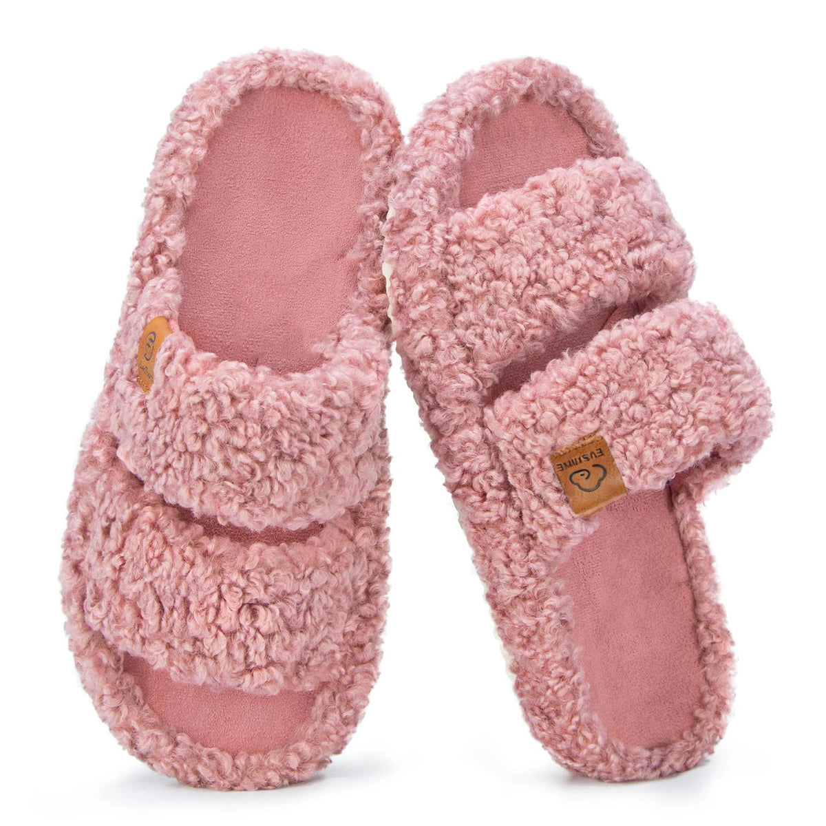 Cozy Chic Open-Toe House Slippers