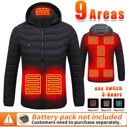 Heated Jacket | USB Heated Jacket with 9-Zone Heating Technology | Water-Resistant Design for Ultimate Warmth 3
