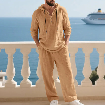Effortless Linen Travel Suit